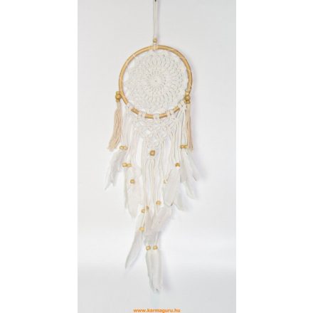 Mandala fehér álomfogó 