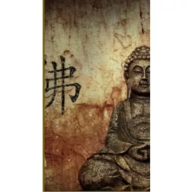 Antik, álló Buddha vászonkép