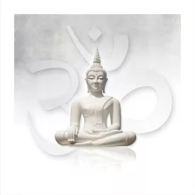 OM és Buddha kép, falmatrica