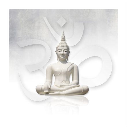 OM és Buddha kép, falmatrica