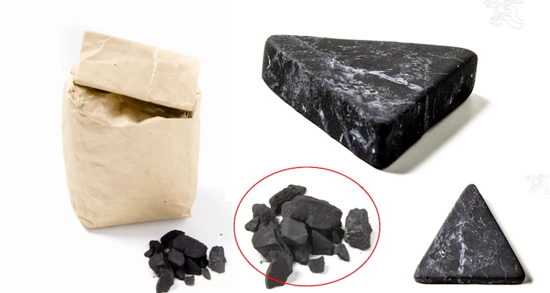 nyers shungit darabok víztisztításhoz való